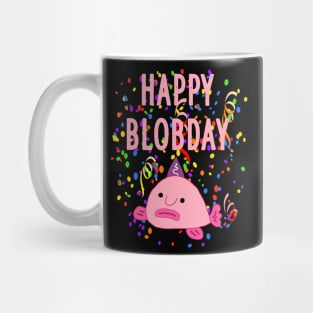 Happy Blobday Blobfisch Birthday Aquarium World Mug